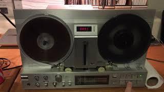 Akai GX-77 reel to reel tape deck demo