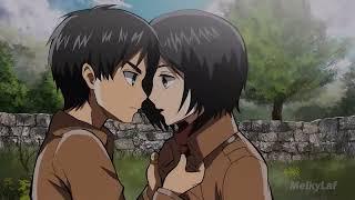 THIS IS HD ANIME (Eren and Mikasa Kisses)
