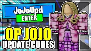 ALL NEW *JOJO* UPDATE CODES! Anime Mania Roblox