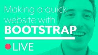Building a quick site with Bootstrap 4