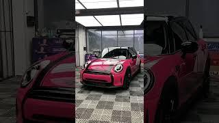 BMW Mini color change|||car wraps color: beetroot purple#nascarwraps #vinylwrap #vinylwraps