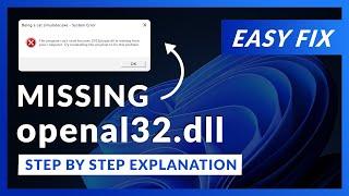 openal32.dll Error Windows 11 | 2 Ways To FIX | 2021