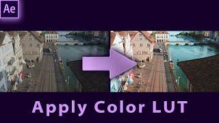 Apply an existing Color LUT in Adobe After Effects