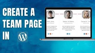 How To Create Team Page | In Wordpress 2021 | On Website | Wp Ustaad