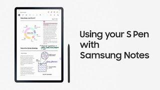 Galaxy Tab S7 | S7+: Using your S Pen with Samsung Notes | Samsung