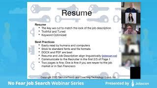 Webinar: Optimizing Your Resume (The Key to Job Search) with Tim Thomas | No Fear Job Search