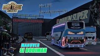 MANUVER BUS BUDIMAN DI JALUR NAGREG | ETS2 MOD INDONESIA