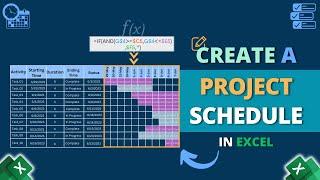 How to Create a Project Schedule in Excel