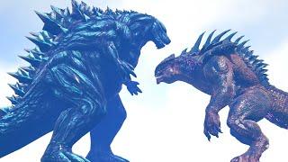 GODZILLA EARTH vs KING TITAN and VOID GHIDORAH | ARK Kaiju Battle