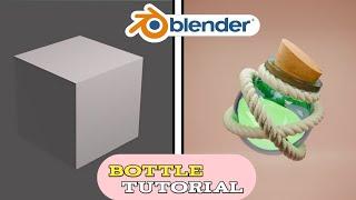 Potion Bottle Tutorial in Blender | FusionArt 3D