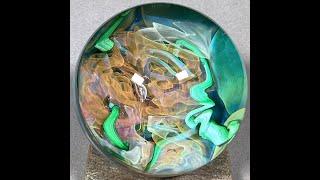 Vortex Marble Handmade by Bill Grout 2.06" Enchanted Realm 031124 Borosilicate Glass