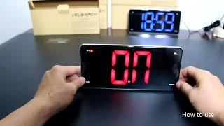 How to set up-Large Number Display Alarm Clock Radio