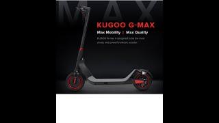 KUGOO G-Max Electric Scooter 10 Inch Pneumatic Tire 500W Brushless Motor Max Speed 35km/h Up To 32km