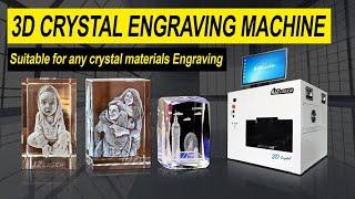 Crystal Glass Inside 3D Crystal Laser Engraving Machine #3dcrystalengraving #3dcrystal