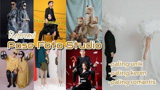 Referensi  pose foto studio || foto prewedding indoor