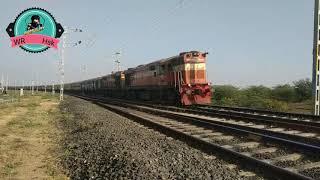 Curving entry of 02756 Secundrabad-Rajkot  festival Special with GTL Twins WDG 3A 14585 + 13255 .