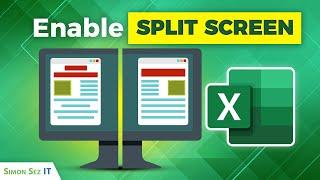 Enabling Split Screen in Microsoft Excel