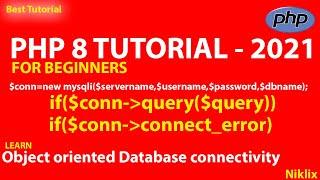 Object Oriented PHP | MYSQLI Object Connection | Connection Object | Learn PHP | Best PHP Tutorial