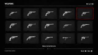 RDR2 ALL 63 Weapons Compendium