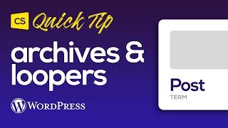 Getting Started with Archives, Loopers, & Terms in Cornerstone