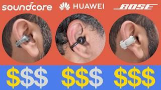 We're loving this new form factor! SoundCore C30i vs Bose Ultra Open vs Huawei FreeClip