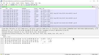 wireshark class - telnet