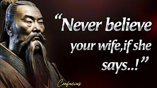 Never Believe Your Wife,if She Says..| Confucius Quotes | Spoken Gold