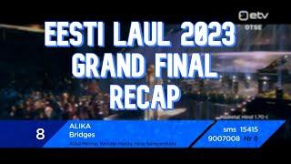Eesti Laul 2023 // Grand Final // Recap // Eurovision