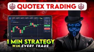 ⭐️QUOTEX 100% WIN 1 MINUTE TRADING STRATEGY 2024| BEST BINARY OPTIONS NO LOSS TRADING TUTORIAL️️