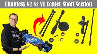 Arrma Limitless V1 vs V2 Center Drive Shaft Comparison and Detailed Look
