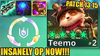 *NEW* BUFFED TEEMO IS A FREE WIN!!! | Teamfight Tactics Set 9