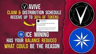 AVIVE DISTRIBUTION SCHEDULE | ICE MINING COINS REDUCED #avive #icemining #okxexchange