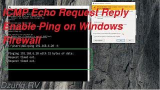 How to enable Ping (ICMP echo request reply) on Windows Firewall?