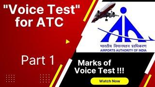 How to prepare for VOICE TEST for AAI JE (ATC)! How much marks required for Voice Test to qualify?