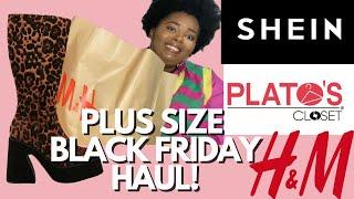 Plus Size Black Friday Haul Part. 1! | H&M, NastyGal, Plato’s Closet and More! | Black Friday 2021!