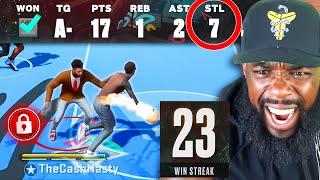 I Went On My Biggest Park Streak with My Fully Badged Lockdown! NBA 2K23