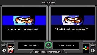 Ninja Gaiden (NES vs Snes) Side by Side Comparison
