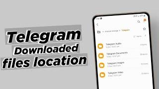 Telegram download file not found | Telegram folder not showing in file manager