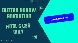 Button Hover Arrow Animation | HTML & CSS only | Button animation | css only