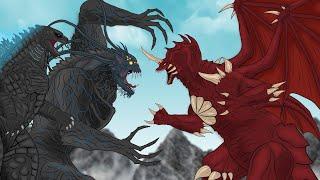 Titanus Amhuluk VS Destoroyah VS Godzilla   [Godzilla cartoon] EP.01