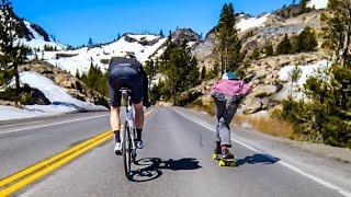 Longboarder Vs Cyclist Raw Run