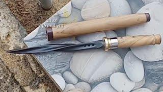 membuat pisau komando /HANDMADE/make JAGDKOMMANDO knife with simple tools