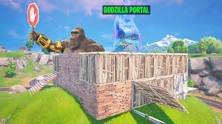 I Guarded BOSS GODZILLAS Portal As KONG In Fortnite