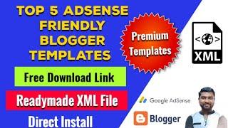 Top 5 AdSense Friendly Blogger Templates | AdSense Friendly Blogger Themes 2022 - SmartHindi