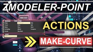 ZBrush - ZModeler Point(Actions) - "Make-Curve"