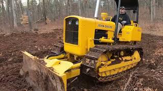 Dozer stump work John Deere 350