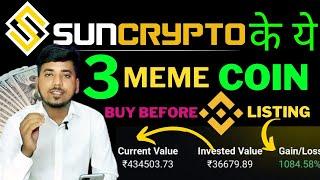 10x-50X Don't miss these 3 meme coin before BINANCE list | best meme coin for 2025 bull Run