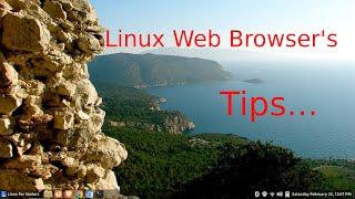 Linux Web Browser tips for seniors.