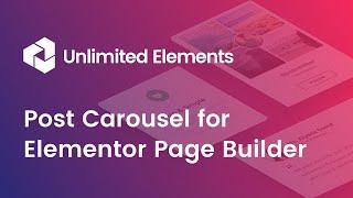 Post Carousel Widget for Elementor