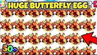 I Opened 50+ HUGE BUTTERFLY EGGS & Got.. (Pet Simulator 99)